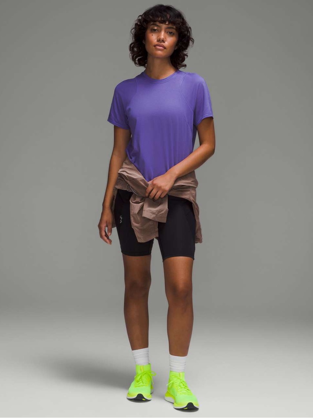 lululemon athletica Purple Short Sleeve Tee